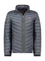 Geographical Norway Kurtka pikowana "Carliti " w kolorze ciemnoszarym rozmiar: XL. Szare kurtki męskie Geographical Norway, xl, bez wzorów, bez kaptura. Za 167.28 zł.
