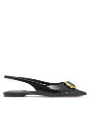 Nine West Sandały WFA2551-1 Czarny. Czarne sandały damskie Nine West, bez wzorów, ze skóry, bez obcasa, na płaskiej podeszwie. Za 139.99 zł.