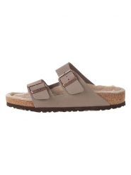 Birkenstock Klapki w kolorze brązowym rozmiar: 37. Brązowe klapki damskie Birkenstock, bez wzorów, bez obcasa. Za 214.95 zł.