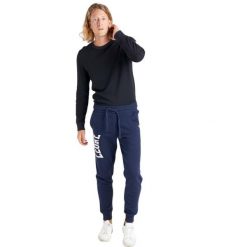 Spodnie męskie Leone 1947 Apparel. Niebieskie spodnie sportowe męskie LEONE 1947 APPAREL, z tkaniny. W wyprzedaży za 120.40 zł.