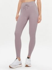Guess Legginsy Rib-Seamless V4RB00 Z3CC0 Fioletowy Slim Fit. Fioletowe legginsy sportowe damskie Guess, s, z aplikacjami, z syntetyku. Za 399.99 zł.