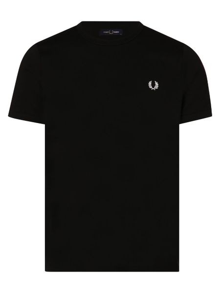 Fred Perry T-shirt Mężczyźni Bawełna czarny, XL. Czarne t-shirty męskie Fred Perry, m, bez wzorów, z bawełny, bez kołnierzyka. Za 299.95 zł.