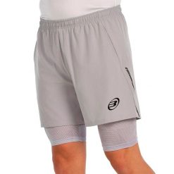 Bullpadel Short Manzan Light Gray - szorty męskie XL. Czarne szorty męskie bullpadel, m, na fitness i siłownię. Za 201.20 zł.