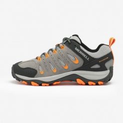 Buty turystyczne męskie Merell Crosslander. Brązowe buty trekkingowe męskie MERRELL, na jesień, z kauczuku, bez zapięcia, trekkingowe. Za 329.99 zł.