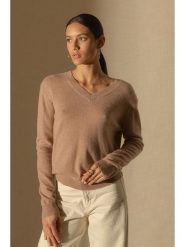 Perfect Cashmere Kaszmirowy sweter "Kalie" w kolorze beżowym rozmiar: S. Brązowe swetry klasyczne damskie Perfect Cashmere, s, z kaszmiru, bez kołnierzyka. Za 347.99 zł.