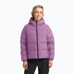 Płaszcz puchowy damski Jack Wolfskin Frozen Palace. Czerwone płaszcze damskie Jack Wolfskin, s, bez wzorów, z materiału. Za 1,099.00 zł.
