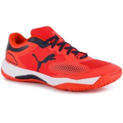 Buty męskie sportowe sneakersy do padla czerwone PUMA SOLARCOURT RCT. Czerwone buty sportowe na co dzień męskie Puma, bez zapięcia. Za 225.00 zł.
