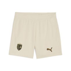 Młodzieżowe szorty RC Lens 25/26 PUMA Alpine Snow Matte Gold White Beige. Biała szorty męskie Puma, bez wzorów, ze lnu, młodzieżowe. Za 179.00 zł.