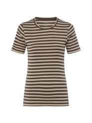 Brookshire Koszulka Kobiety Bawełna brązowy, XXL. Brązowe t-shirty damskie brookshire, xxl, bez wzorów, z bawełny, bez kołnierzyka. Za 79.95 zł.