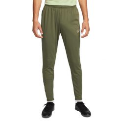 Męskie Spodnie Do Biegania Academy DriFIT. Zielone spodnie materiałowe męskie Nike, bez wzorów, z materiału, klasyczne, z standardowym stanem. Za 210.99 zł.