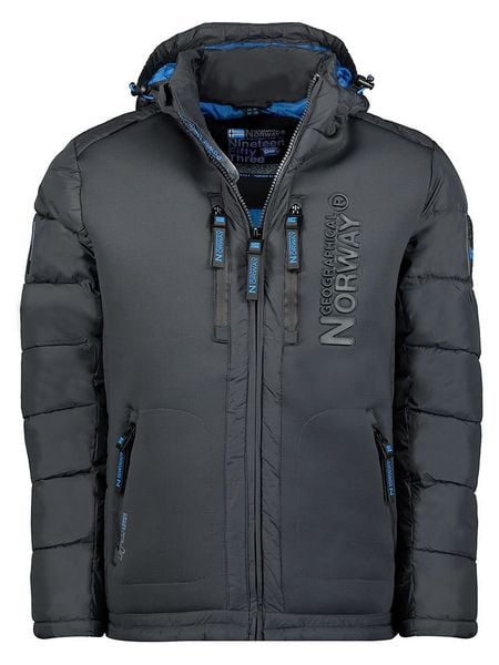 Geographical Norway Kurtka zimowa "Beachwood" w kolorze antracytowym rozmiar: XXL. Czarne kurtki damskie Geographical Norway, na zimę, xxl, bez wzorów, z puchu, bez kaptura. Za 282.13 zł.