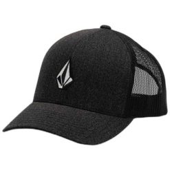 Czapka Volcom Full Stone Flexfit w kolorze grafitowym. Czarne czapki męskie Volcom, bez wzorów. Za 177.62 zł.