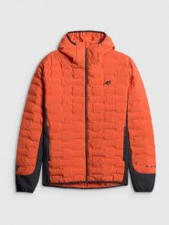 4F Kurtka trekkingowa z wypełnieniem Primaloft Silver męska - pomarańczowa M. Brązowe kurtki męskie 4f, l, bez wzorów, bez kaptura. Za 399.99 zł.