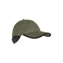Czapka myśliwska z daszkiem. Brązowe czapki męskie SOLOGNAC, bez wzorów, z bawełny, sportowe. Za 39.99 zł.