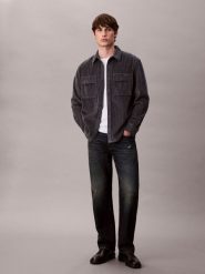 Calvin Klein Jeans koszula sztruksowa Mężczyźni Comfort Fit Bawełna szary, XXL. Szare koszule męskie Calvin Klein Jeans, m, bez wzorów, z bawełny, bez kołnierzyka, bez ramiączek. Za 379.95 zł.