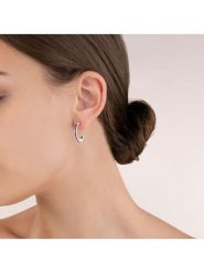 COEUR DE LION Kolczyki-półkreole z kryształami rozmiar: onesize. Różowe kolczyki damskie COEUR DE LION, z kryształem, ze stali. Za 130.99 zł.