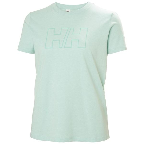 T-shirt damski Helly Hansen Tech Logo. Niebieskie t-shirty damskie Helly Hansen, bez wzorów, bez kołnierzyka. Za 195.00 zł.