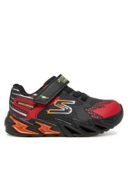 Skechers Sneakersy Flex-Glow Bolt- 400138N/BKRD Czarny. Czarne buty sportowe chłopięce Skechers, z materiału, bez zapięcia. Za 129.99 zł.