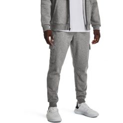 Spodnie Under Armour Rival Fleece Cargo, Mężczyźni. Szare spodnie sportowe męskie Under Armour, z bawełny. Za 390.00 zł.