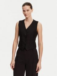 Weekend Max Mara Kamizelka Pace 2515151012 Czarny Slim Fit. Czarne kamizelki damskie Weekend Max Mara, z wiskozy. Za 609.99 zł.