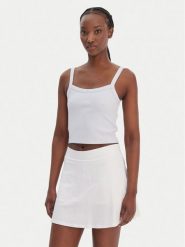 Guess Top V6GP16 K3180 Błękitny Regular Fit. Niebieskie topy damskie Guess, m, z aplikacjami, z wiskozy, bez kołnierzyka. Za 159.99 zł.