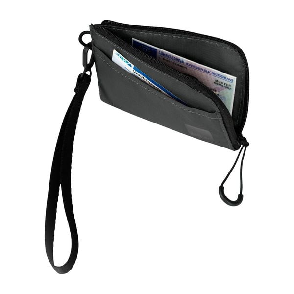 Portfel Jack Wolfskin Wandermood Wallet - granite black. Czarne portfele damskie Jack Wolfskin, bez wzorów. Za 73.99 zł.