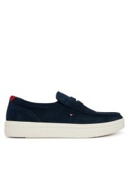 Tommy Hilfiger Półbuty Modern Light Hybrid Suede Loafer FM0FM05786 Granatowy. Niebieskie półbuty męskie Tommy Hilfiger, ze skóry, bez zapięcia. Za 479.99 zł.