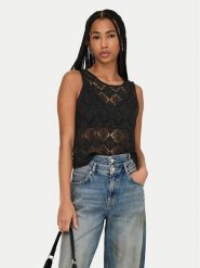 JDY Top Eva 15351499 Czarny Regular Fit. Czarne topy damskie JDY, l, bez wzorów, z syntetyku, bez kołnierzyka. Za 39.99 zł.