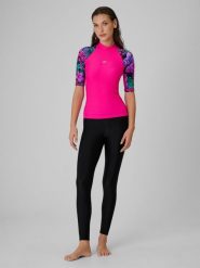 4F Legginsy do pływania i sportów wodnych z filtrem UPF50+ damskie - czarne XS. Czarne legginsy damskie 4f, s, bez wzorów, z materiału. W wyprzedaży za 59.99 zł.