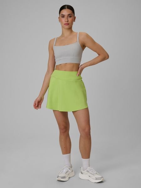 4F Spódnica treningowa szybkoschnąca damska - zielona M. Zielone spódniczki damskie 4f, m, bez wzorów, z podwyższonym stanem, mini, dopasowane. Za 119.99 zł.