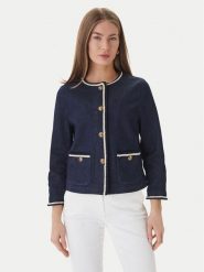 Luisa Spagnoli Marynarka Vario 542793 Granatowy Regular Fit. Niebieskie marynarki i żakiety damskie Luisa Spagnoli, s, bez wzorów, z bawełny. Za 1,668.99 zł.