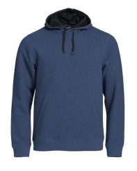 Clique Classic Hoody blu melange bluza z kapturem z bawełnianej mieszanki. Niebieskie bluzy z kapturem męskie CLIQUE, m, z bawełny. Za 309.10 zł.