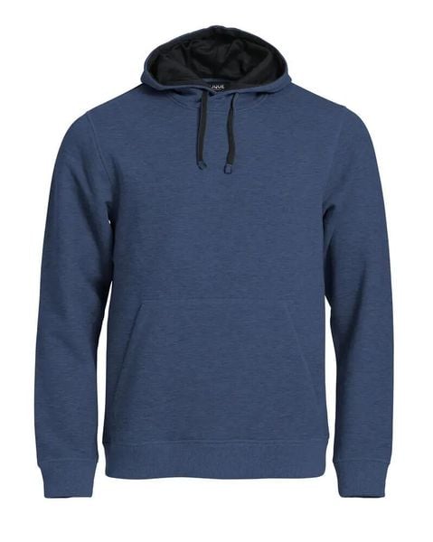 Clique Classic Hoody blu melange bluza z kapturem z bawełnianej mieszanki. Niebieskie bluzy z kapturem męskie CLIQUE, m, z bawełny. Za 309.10 zł.