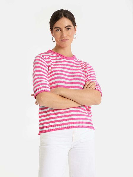 LIEBLINGSSTÜCK Sweter "Amina" w kolorze różowo-białym rozmiar: 34. Białe swetry klasyczne damskie LIEBLINGSSTÜCK, bez kołnierzyka. Za 277.36 zł.