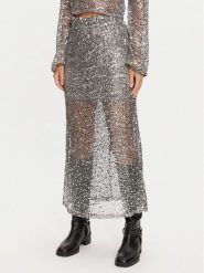 Noisy May Spódnica maxi Paila 27032024 Srebrny Relaxed Fit. Szare spódniczki damskie Noisy may, m, bez wzorów, z syntetyku, maxi. Za 129.99 zł.