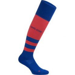Skarpety do rugby R500 wysokie. Czarne skarpetki damskie OFFLOAD, bez wzorów, z elastanu. Za 24.99 zł.