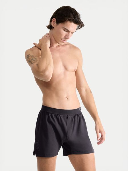 Sloggi Bokserki 10215473 Szary. Szare bokserki męskie Sloggi, bez wzorów, z bawełny. Za 69.99 zł.