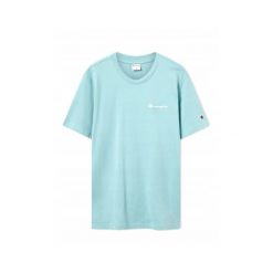 Koszulka Męska Champion Bawełniana Sportowa. Niebieskie t-shirty sportowe męskie CHAMPION, m, z bawełny, bez ramiączek. Za 129.00 zł.