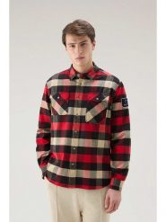 Woolrich Koszula "Trail" - Regular fit - w kolorze czerwono-czarno-beżowym rozmiar: S. Czerwone koszule męskie Woolrich, s, z aplikacjami, z bawełny, bez kołnierzyka, bez ramiączek. Za 316.24 zł.