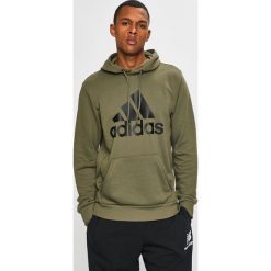 Adidas Performance - Bluza. Zielone bluzy z kapturem męskie adidas Performance, l, z bawełny. W wyprzedaży za 179.90 zł.