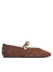 Steve Madden Baleriny Poppin 11005437 Brązowy. Brązowe baleriny damskie Steve Madden, bez wzorów, ze skóry, bez obcasa. Za 519.99 zł.