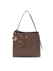 Beverly Hills Polo Club Torebka BHPC-W-05-A23 Brązowy. Brązowe torebki klasyczne damskie Beverly Hills Polo Club, bez wzorów, z materiału, bez dodatków. Za 229.99 zł.