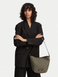 Calvin Klein Torebka Emblem Aop Jacquard Tote W/Pouch LV04F3535G Khaki. Brązowe torebki klasyczne damskie CALVIN KLEIN, bez wzorów, z materiału, bez dodatków. Za 529.99 zł.