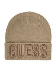 Guess Czapka I0BZ02 Z2QO0 Beżowy. Brązowe czapki dziecięce Guess, na zimę, z aplikacjami, z materiału. Za 89.99 zł.