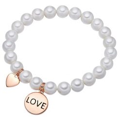Lulu & Jane Love Mosiadz Sztuczna perła Bransoletki 1 ct Damski. Białe bransoletki damskie Lulu & Jane, pozłacane. Za 109.99 zł.