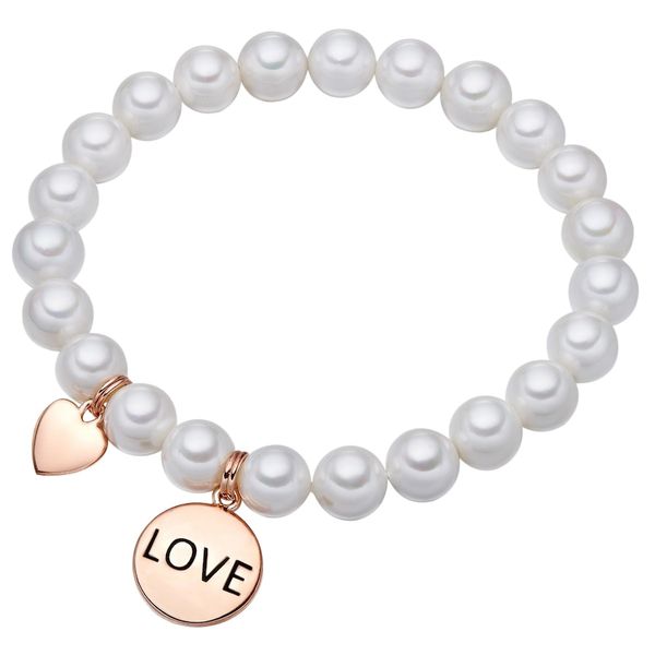 Lulu & Jane Love Mosiadz Sztuczna perła Bransoletki 1 ct Damski. Białe bransoletki damskie Lulu & Jane, pozłacane. Za 109.99 zł.
