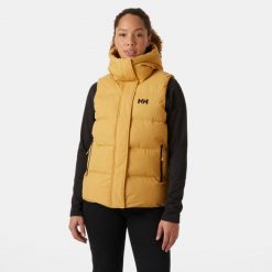 Damska kurtka bez rękawów Helly Hansen Adore. Brązowe kurtki damskie Helly Hansen, bez wzorów, z puchu, bez kaptura. W wyprzedaży za 784.50 zł.