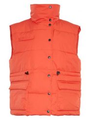 MOSS COPENHAGEN Kamizelka pikowana "Pavinaria" w kolorze pomarańczowym rozmiar: XS/S. Pomarańczowe kamizelki damskie MOSS COPENHAGEN, s. Za 210.81 zł.