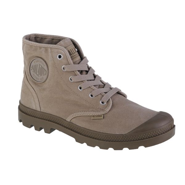 Buty sportowe Sneakersy męskie, Palladium Pampa Hi. Szare buty sportowe na co dzień męskie Palladium, z gumy, bez zapięcia, trekkingowe. Za 399.99 zł.