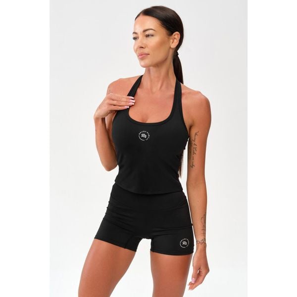 Damska koszulka sportowa fitness Rough Radical Zoya. Czarne bluzki sportowe damskie ROUGH RADICAL, xs, bez kołnierzyka, bez ramiączek. Za 109.90 zł.